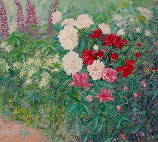 Sitting with Flowers
