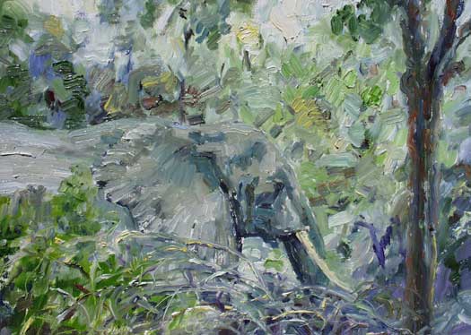 Hiding Elephant